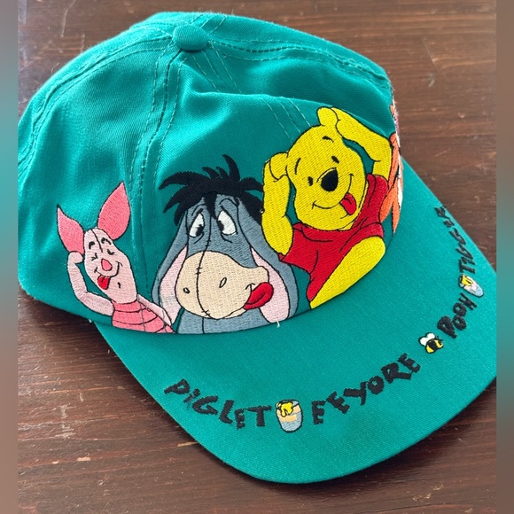 VINTAGE Piglet, Eeyore, Pooh, Tigger Disneyland Youth Hat - Picture 3 of 7